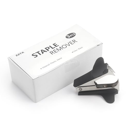 ZZTX 3 Pack Staple Remover Black
