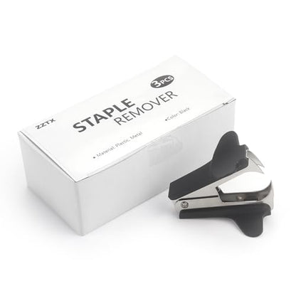 ZZTX 3 Pack Staple Remover Black