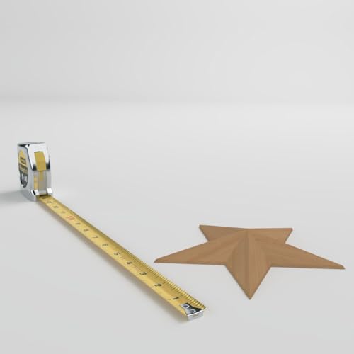 Ekena Millwork ROS06X06GLAL Galveston Star Rosette, 6 1/2"W x 6 1/2"H x 1"P, Alder - color: Alder, size: 6 1/2"W x 6 1/2"H x 1"P