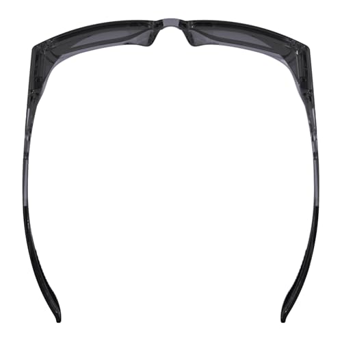 Ergodyne Skullerz SIXTEN Safety Glasses with Side Shields, Anti Fog + Anti Scratch, ANSI z87.1 with Protective Microfiber Bag - color: Smoke Lens