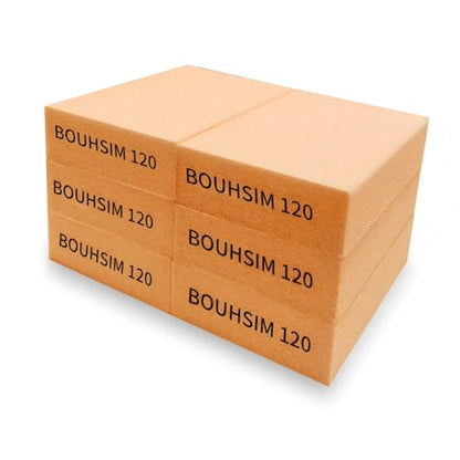 6 Pack 120 Grit Sanding Sponges, Washable and Reusable Handmade Sandpaper Block, Sanding Blocks for Wood, Metal and Drywall Sanding, Sandpaper Blocks Pads - size: 6 Pack 120 grit