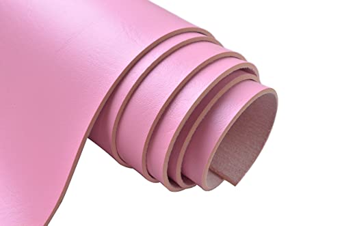 Wento 2.0mm Thick Faux Leather, 54''x12'' Vinyl Leather, Elephant Skin Pattern for Purses & Leather Straps Making - color: Pink, size: 54''x12''