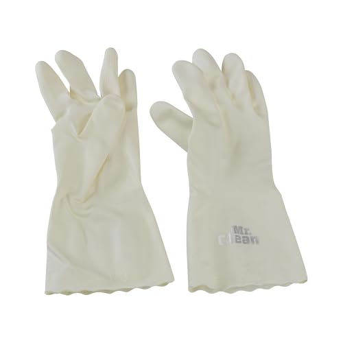 Mr. Clean Bliss Cleaning Gloves Premium Reusable Vinyl Latex-Free Gloves with Non-Slip Grip, Large - size: Large (Vinyl, 2 Pair)
