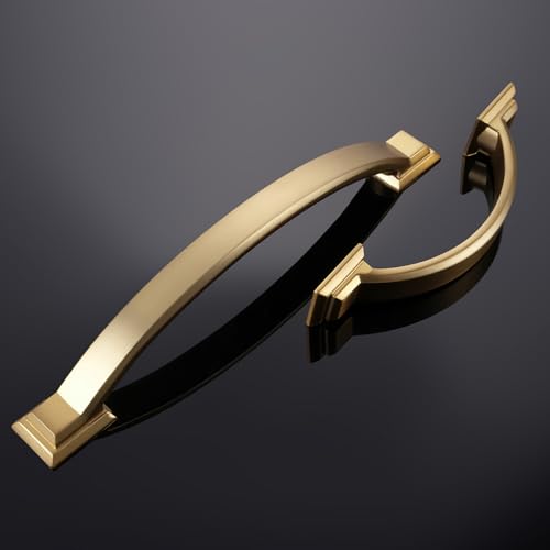 10 Pack 2.5 Inch Cabinet Pulls Champagne Bronze Kitchen Cabinet Handles Zinc Alloy Drawer Pulls Solid Cabinet Hardware - color: Champagne Bronze, size: 2-1/2" Hole Center(64mm)