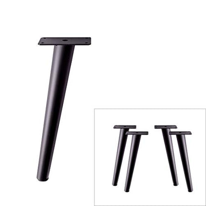 Slant Furniture Metal Legs - Set of 4 New (Black 12" H) - color: Slant -Black 12"h