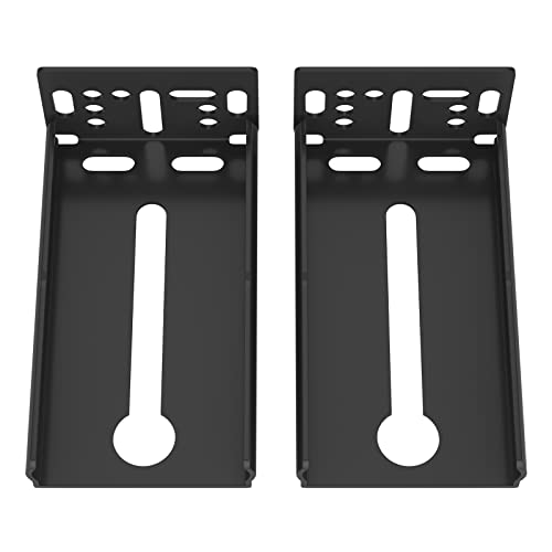 LONTAN 2 Pairs Black Rear Mounting Brackets for 1.77 Inch 45mm Slides - color: Black, size: 1.77 Inch