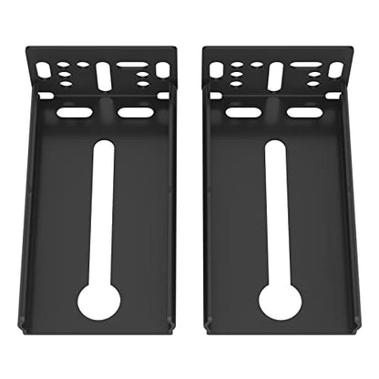 LONTAN 2 Pairs Black Rear Mounting Brackets for 1.77 Inch 45mm Slides - color: Black, size: 1.77 Inch