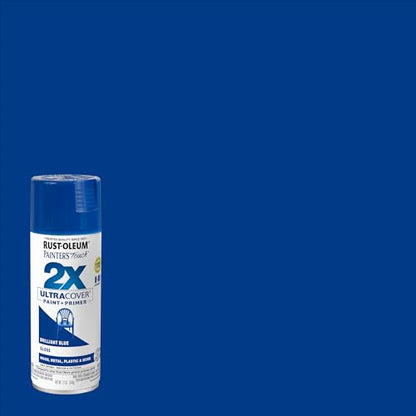 Rust-Oleum Painter's Touch 2X Ultra Cover Spray Paint, Gloss Brilliant Blue - color: Gloss Brilliant Blue, size: 12 Ounce (Pack of 1)