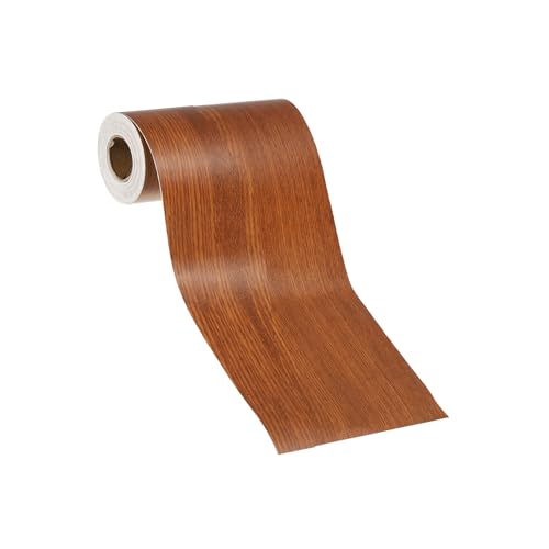 Self Adhesive Wood Grain Repair Tape 33'x 3", Multi-Use Realistic Wood Grain Repair Patch for Furniture Floor Door Table Chair Windows Handicraft DIY, Teak