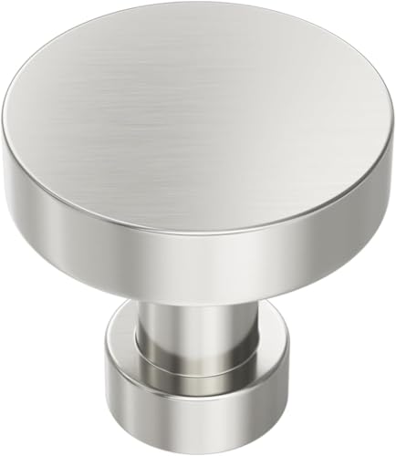 30 Pack Cabinet Knobs Brushed Nickel Drawer Knobs Solid Dresser Knobs for Dresser Drawers - color: Brushed Nickel, size: 30 Pack