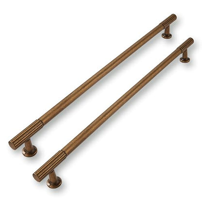 2 Pack 12 Inch(305mm) Hole Center Antique Brass Cabinet pulls Kitchen Handles Solid Heavy Duty Cabinet Pull Kitchen Hardware - color: Antique Brass, size: 12 Inch(305mm)Hole Center