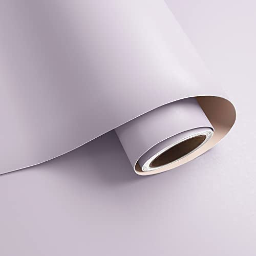 VaryPaper Light Purple Contact Paper for Cabinets Walls Removable Waterproof Purple Peel and Stick Wallpaper 15.7''x78.7'' Self Adhesive Purple Vinyl Wallpaper for Bedroom Bathroom Nursery Girls Room - color: Light Purple, size: 15.7" x 78.7"