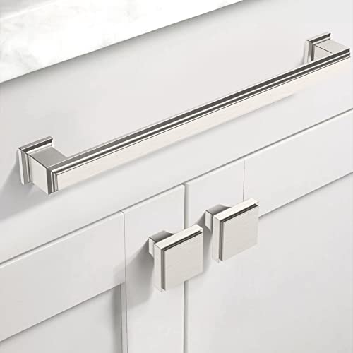 Asidrama 20 Pack 7.5 inch Brushed Satin Nickel Kitchen Cabinet Handles - color: Brushed Satin Nickel, size: 7.5" Hole Center(192mm)