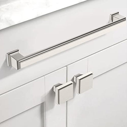 Asidrama 20 Pack 7.5 inch Brushed Satin Nickel Kitchen Cabinet Handles - color: Brushed Satin Nickel, size: 7.5" Hole Center(192mm)