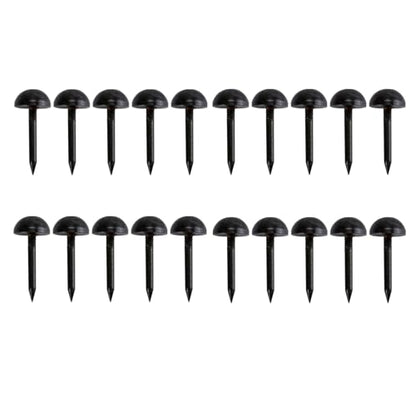 dophee 20Pcs Black Small Round Head Brass Upholstery Nails Tacks, 12mm - color: Antique Black, size: 12 mm