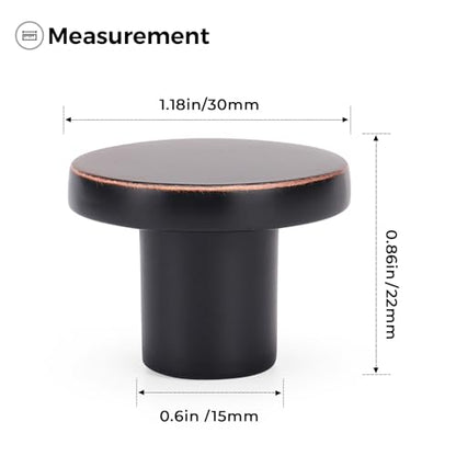 Ravinte Cabinet Knobs, 10 Pack Oil Rubbed Bronze Dresser Drawer Pulls - color: Oil Rubbed Bronze