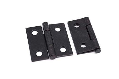 Butt Hinges 1 1/2" Flush Mount Hinge Cabinet Hinge Antique Furniture Hinge Box Hinge Small Cabinet Hinge Antique Hinge with Oil Rubbed Bronze Finish