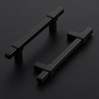 15 Pack Black Cabinet Handles, 3-3/4" Hole Center Kitchen Drawer Pulls - color: Black, size: 3-3/4 Inch Hole Center