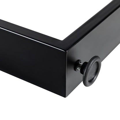 W17*H16 Metal Table Legs,Heavy Duty Desk Legs,Black Set of 2. - size: W17"*H16"