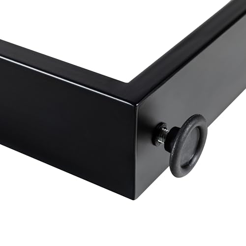 Metal Table Legs,H40*W18 Bar Height Table Legs,Black Set of 2. - size: W17.72"*H40"