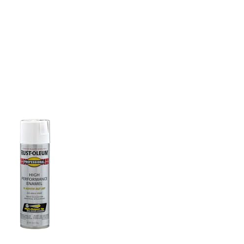 Rust-Oleum Professional High Performance Flat White Spray Paint - color: Flat White, size: 15 Ounce (Pack of 1)