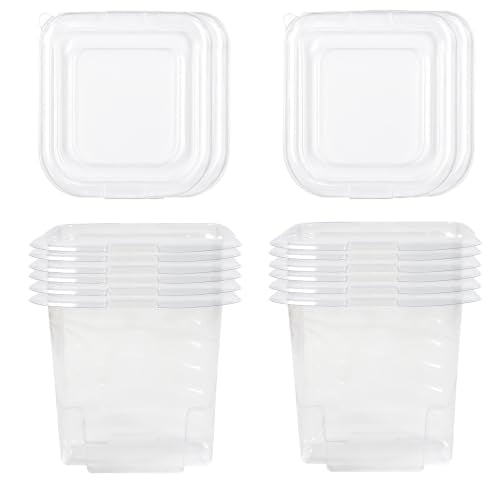 Voomey 4 Inch Paint Bucket Liners with Lid, 16 Pack, Paint Pan Liners Holds 2 Quart of Paints, Paint Cups for Painting, Disposable & Reusable - size: 16pcs Paint Cups Liner and Lid