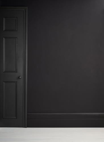 Annie Sloan Satin Paint (Athenian Black, 25 Fl Oz /750 mL). Soft sheen for interior wood and metal. Self-leveling, all-in-one paint with no wax or lacquer required. - color: Athenian Black