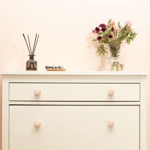 Litoexpe 20 Pieces Natural Wood Cabinet Knobs