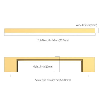 9BUILD 10 Pack Champagne Bronze Cabinet Pulls 5 Inch Champagne Kitchen Cabinet Handles, Cabinet Hardware for Cupboard Drawer Pulls - color: Champagne Bronze, size: 5"/128MM Hole Center, style: 10 Pack