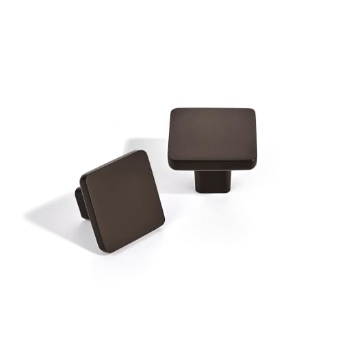 TUNNY 10 Pack Classic Cabinet Knob-Antique Bronze Gold Brushed Single Hole Furniture Hardware Knob for Kitchen Cabinet Bedroom Dresser Furniture Hardware Cabinet Pulls - color: Antique bronze gold brushed, size: Single Hole