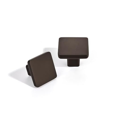 TUNNY 10 Pack Classic Cabinet Knob-Antique Bronze Gold Brushed Single Hole Furniture Hardware Knob for Kitchen Cabinet Bedroom Dresser Furniture Hardware Cabinet Pulls - color: Antique bronze gold brushed, size: Single Hole