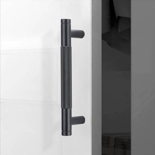 10 Pack 3.75 Inch Matte Black Kitchen Cabinet Handles - color: Matte Black, size: 3-3/4'' Hole Center(96mm)