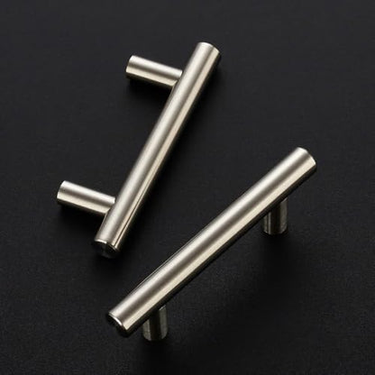 Ravinte Brushed Nickel Cabinet Handles,Round T Pulls,2-1/2 Inch,30 Pack - color: Brushed Nickel, size: 2-1/2 Inch Hole Center