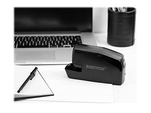 Bostitch Office Portable Electric Stapler, 20 Sheets, AC or Battery Powered, Black (MDS20-BLK) - color: Black