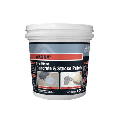 Akona Pre-Mixed Concrete and Stucco Patch, 1 Quart - size: Quart