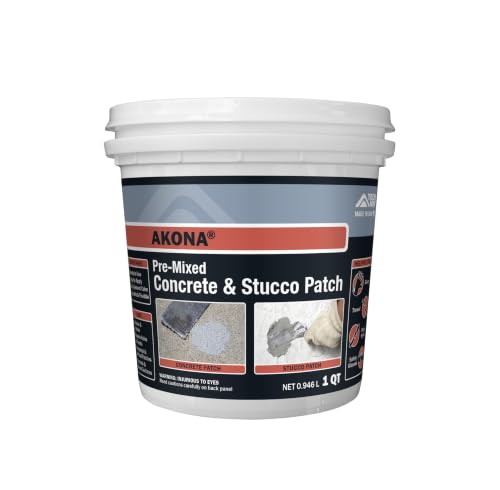 Akona Pre-Mixed Concrete and Stucco Patch, 1 Quart - size: Quart