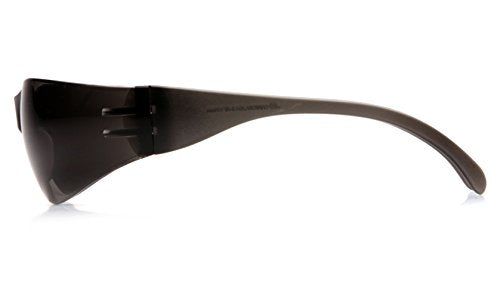 Pyramex Intruder Safety Eyewear Clear Frame Full Foam Padding Clear Anti-Fog Lens - color: Gray Anti-fog Lens/ Gray Frame, style: Standard