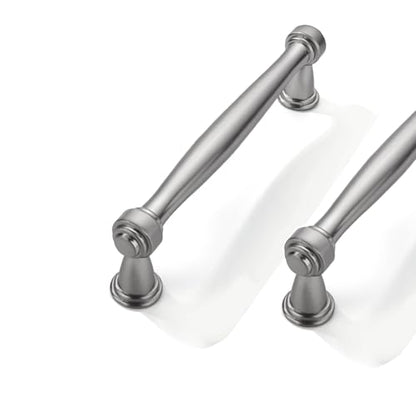 2 Pack 3-3/4inch(96mm) Center to Center Brushed Satin Nickel Cabinet Pulls Handles for Cabinets Cupboard Solid Heavy Duty Drawer Handles Dressers Kitchens bedrooms - color: Brushed Satin Nickel, size: 3-3/4inch(96mm) Center to Center