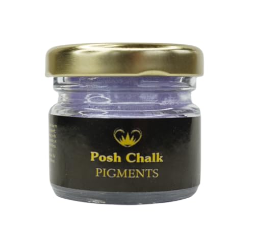 Posh Chalk PC0210 Pigment Powder- Violet 30ml - Vibrant Color Mix - DIY Craft, Upcycling, Art - Wood, Glass, Metal, Fabric - Indoor + Outdoor Use – High Coverage - Customizable - color: Violet
