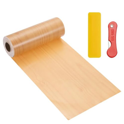uxcell Wood Grain Repair Tape,5.9" x33ft Grain Repair Patch,Cherry - color: Cherry, size: 5.9 Inch x 33 ft