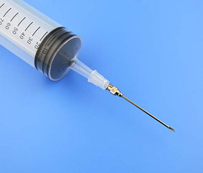 2Pcs-150ml syringe, 150cc syringe,Kitchen syringe glue syringe plastic syringe, large volume syringe with needle, dispensing syringes (150ml) - size: 150ml