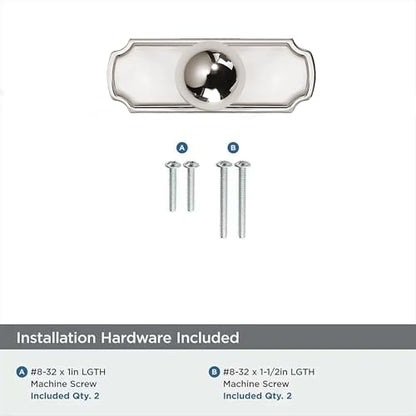 khtumeware 10-Pack Heavy Duty Solid Backplate for Cabinet Knobs Polished Nickel Drawer Knobs with Backplate Suitable for Dresser and Kitchen Cabinet Hardware. - color: Polished Nickel