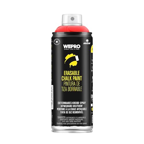 WEPRO MTN Water-Based Chalk Spray Paint – Light Red – 400ml – Matte Decorative Finish - color: Light Red