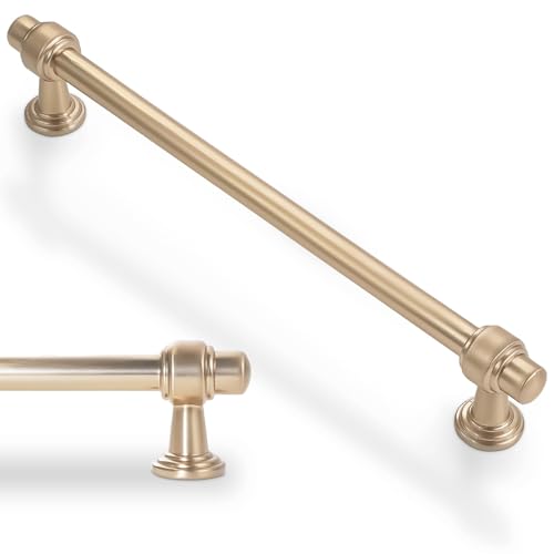 10 Pack 10 Inch Kitchen Cabinet Handles Champagne Bronze Cabinet Pulls Zinc Alloy Drawer Pulls Kitchen Hardware - color: Champagne Bronze, size: 10'' Hole Center(254mm)