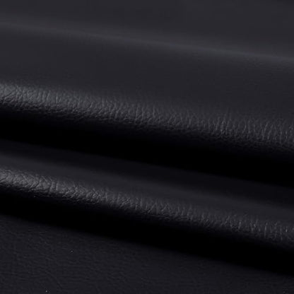 Faux Leather 0.7mm Upholstery Fabric by the Yard 10 Yard Black - color: Black, size: 10 Yard