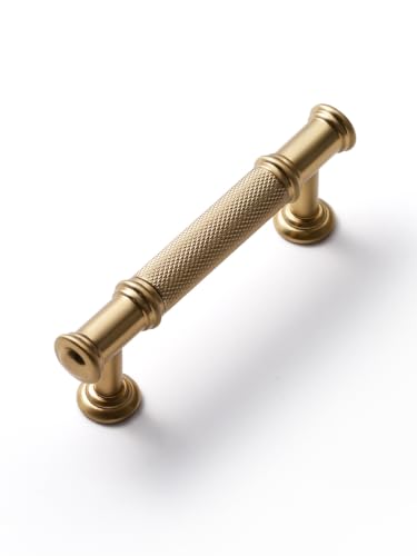 5 Pack Champagne Bronze Cabinet Pulls 3" Hole Center Brass Handles Drawer Pulls Closet Bathroom Vanity Dresser Hardware Zinc Alloy - color: Champagne Bronze, size: 3"(76mm) Hole Centers