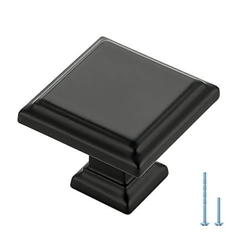 Ravinte Hardware Matte Black Cabinet Pulls, Single Hole, 5 Pack - color: Matte Black, size: Single Hole