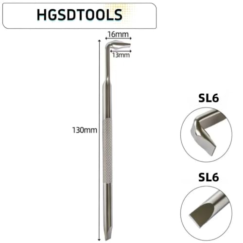 3PC 90 Degree L-Type Double End Screwdriver(PH1-PH1), (PH2-PH2), (SL6-SL6)