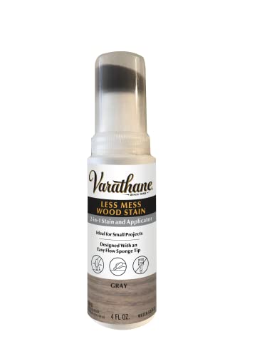 Varathane Less Mess Gray Wood Stain & Applicator - color: Gray, size: 4 Ounce (Pack of 1)