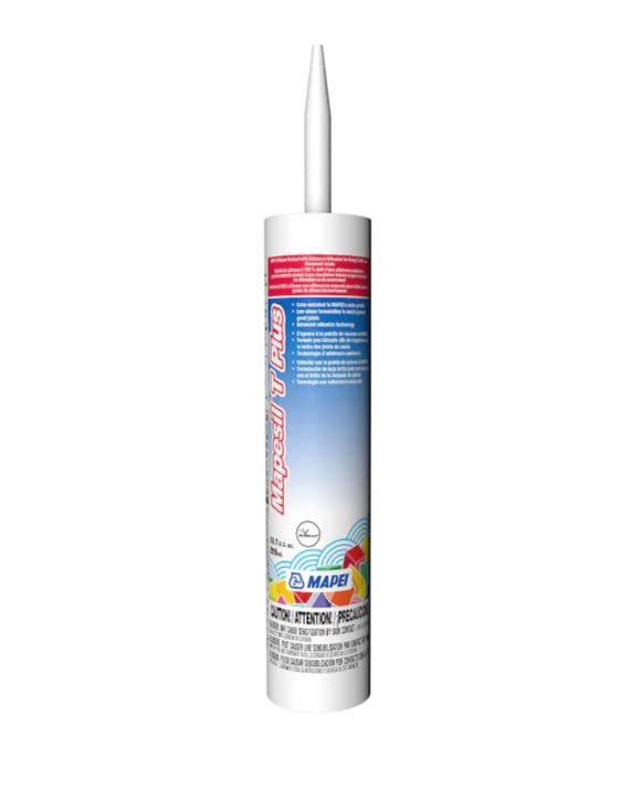 MAPEI Mapesil T Plus 100% Silicone Sealant, Waterproof & Flexible Caulk, Color-Matched to MAPEI Grout, Interior & Exterior Use, Tile, Bathroom, DIY, 10.1 oz Tube, Bahama Beige - style: Bahama Beige